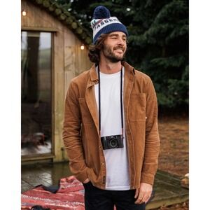 Passenger Mens Backcountry Cord Shirt Size Large Toffee Brown